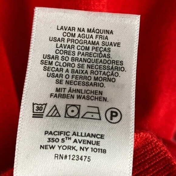 Jones New York Signature Womens Sweater Medium Red Turtleneck Pullover Ladies - Picture 8 of 8